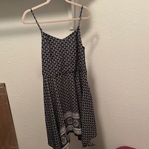 Xhilaration Black and White Geometric Mini Dress